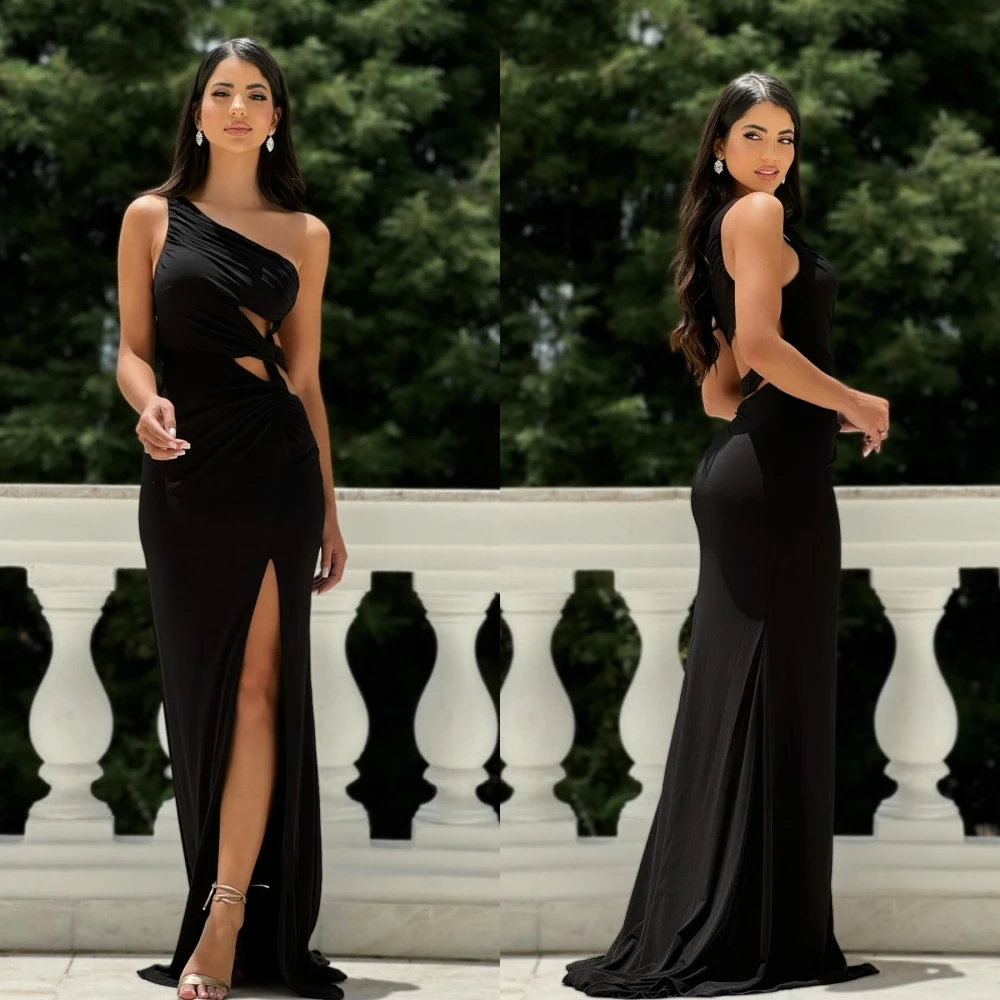 Customized Graceful One Shoulder Cap Sleeve Evening Dress Delicate Side Slit Celebrity Gowns Classic A-Line Party Dres
Customized Graceful One Shoulder Cap Sleeve Evening Dress Delicate Side Slit Celebrity Gowns Classic A-Line Party Dres