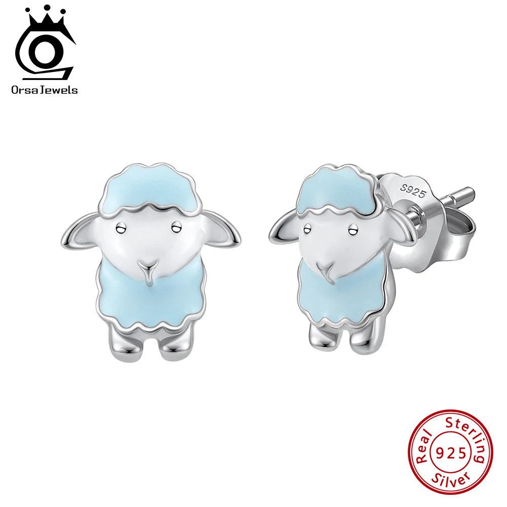 ORSA JEWELS 925 Silver Sweet Lamb Stud Earrings Enamel Goat Ear Stud Rhodium Plated Animal Earring Piercing Jewelry Gift SE405
ORSA JEWELS 925 Silver Sweet Lamb Stud Earrings Enamel Goat Ear Stud Rhodium Plated Animal Earring Piercing Jewelry Gift SE405