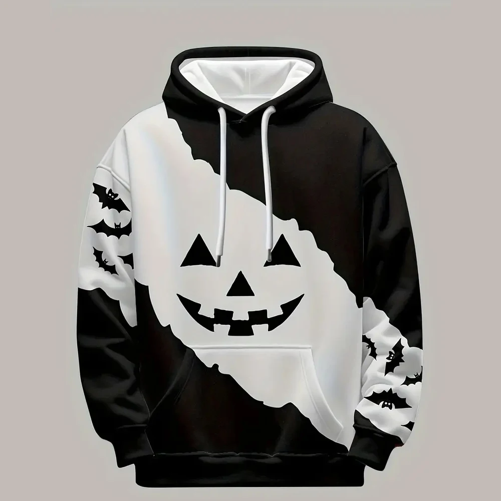 Men's Halloween Hoodoe With Fun Pumpkin And Bat Design Youth Boys Girls American Street Trend Style Unisex Sweatshirt Tops
Men's Halloween Hoodoe With Fun Pumpkin And Bat Design Youth Boys Girls American Street Trend Style Unisex Sweatshirt Tops