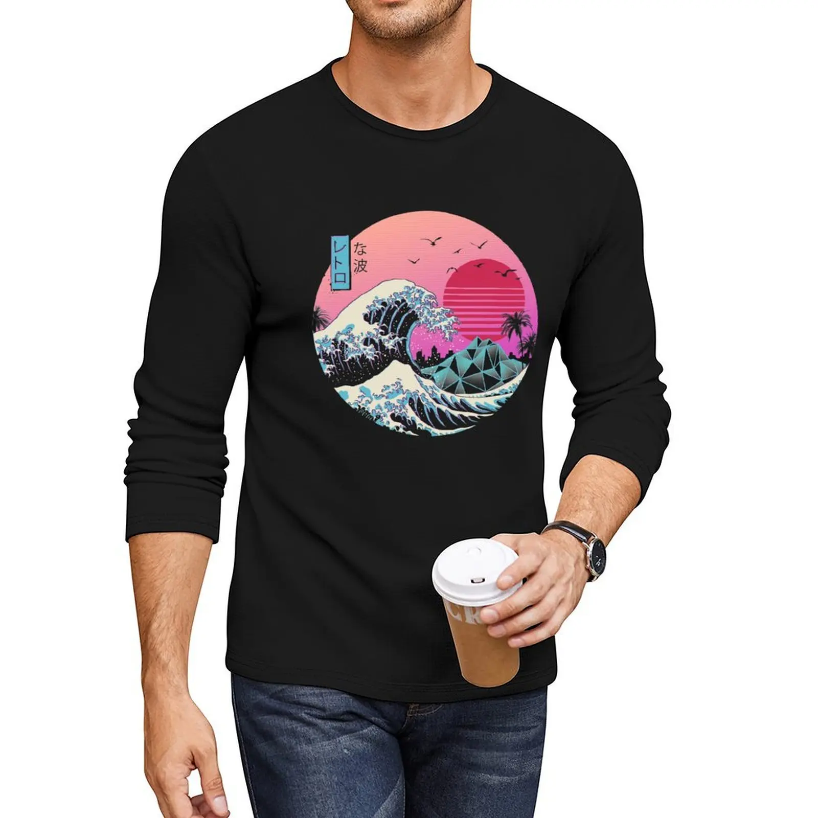 Длинная футболка The Great Retro Wave, футболка с графикой, мужская тренировочная рубашка
Длинная футболка The Great Retro Wave, футболка с графикой, мужская тренировочная рубашка