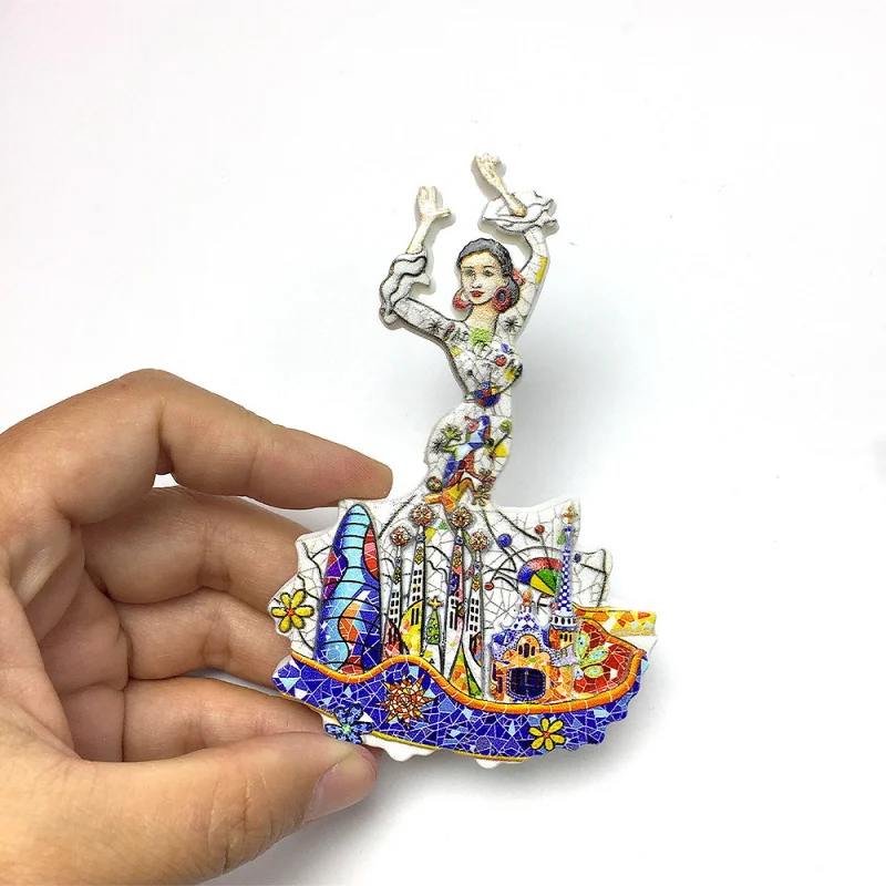 Barcelona, Spain Cityscape Dancer Fridge Magnet Creative Travel Souvenir Home Decoration
Barcelona, Spain Cityscape Dancer Fridge Magnet Creative Travel Souvenir Home Decoration
