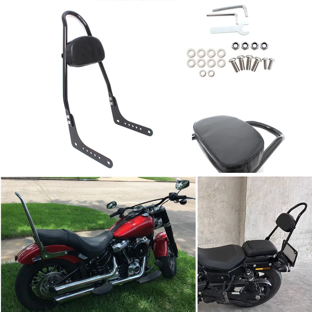 Motorcycle Detachable Rear Passenger Sissy Bar Backrest Pad For Harley Softail Low Rider Deluxe Heritage Slim Street Bob 2018-Up
Motorcycle Detachable Rear Passenger Sissy Bar Backrest Pad For Harley Softail Low Rider Deluxe Heritage Slim Street Bob 2018-Up
