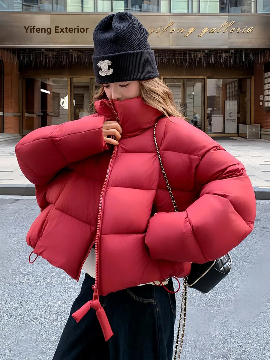 Красная утепленная женская куртка-пуховик с воротником-стойкой, свободного кроя, теплая, с наполнителем из белого пуха, 2025 Wi...
Красная утепленная женская куртка-пуховик с воротником-стойкой, свободного кроя, теплая, с наполнителем из белого пуха, 2025 Wi...