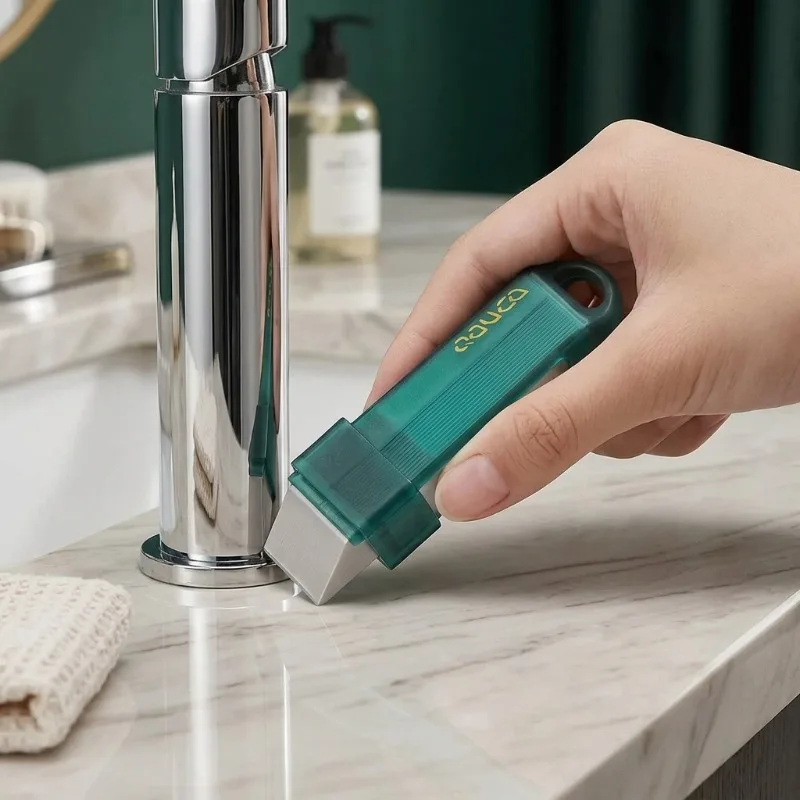 Reusable Stain Remover Eraser for Kitchen Faucet Bathroom Glass Rust Lime Cleaning Supplies 1pc
Reusable Stain Remover Eraser for Kitchen Faucet Bathroom Glass Rust Lime Cleaning Supplies 1pc