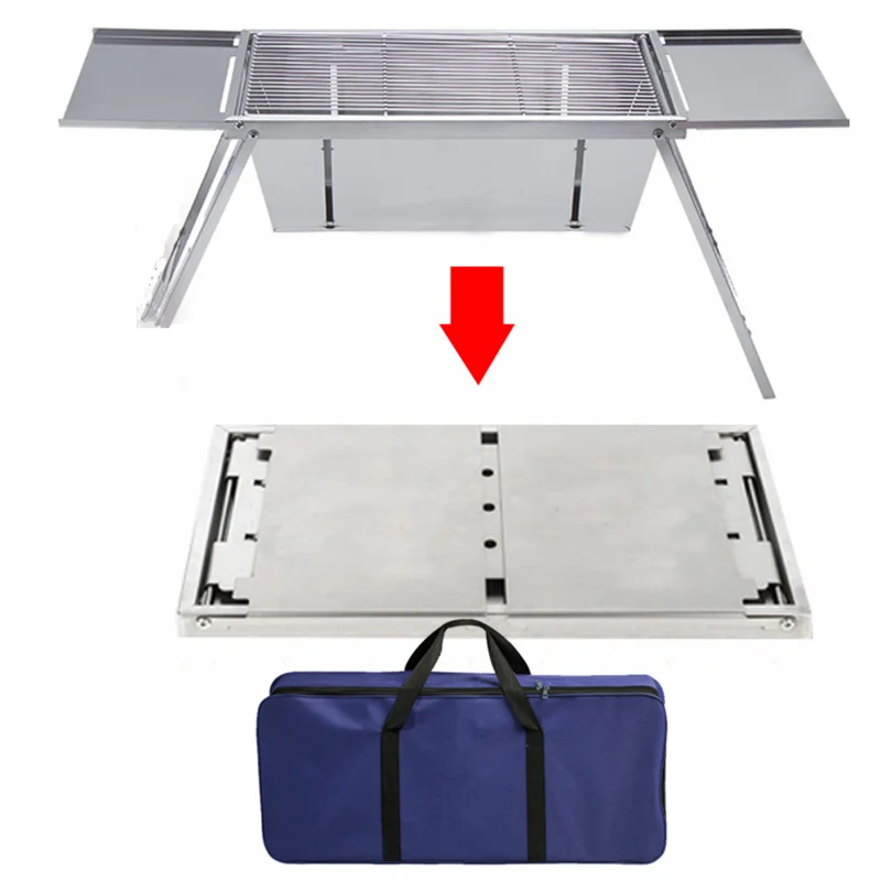 Portable Folding BBQ Grill Stoves Outdoor Picnic Stainless Steel Detachable Home Charcoal Grill Stove Utensils Camping Equipment
Portable Folding BBQ Grill Stoves Outdoor Picnic Stainless Steel Detachable Home Charcoal Grill Stove Utensils Camping Equipment