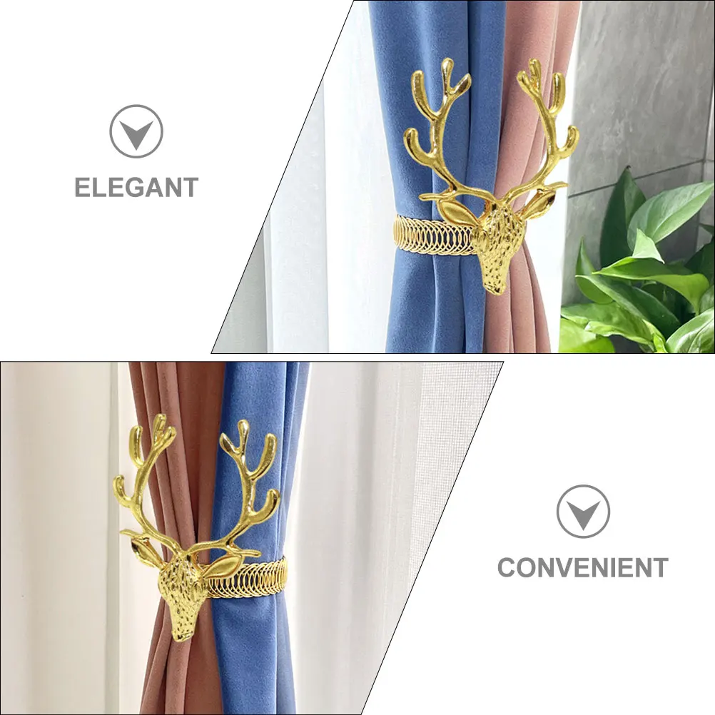 2pcs Curtain Holdback Decorative Metal Buckle for Home Christmas Theme Reliable Tie Fixing Deer Bedroom Living Room Bathroom
2pcs Curtain Holdback Decorative Metal Buckle for Home Christmas Theme Reliable Tie Fixing Deer Bedroom Living Room Bathroom