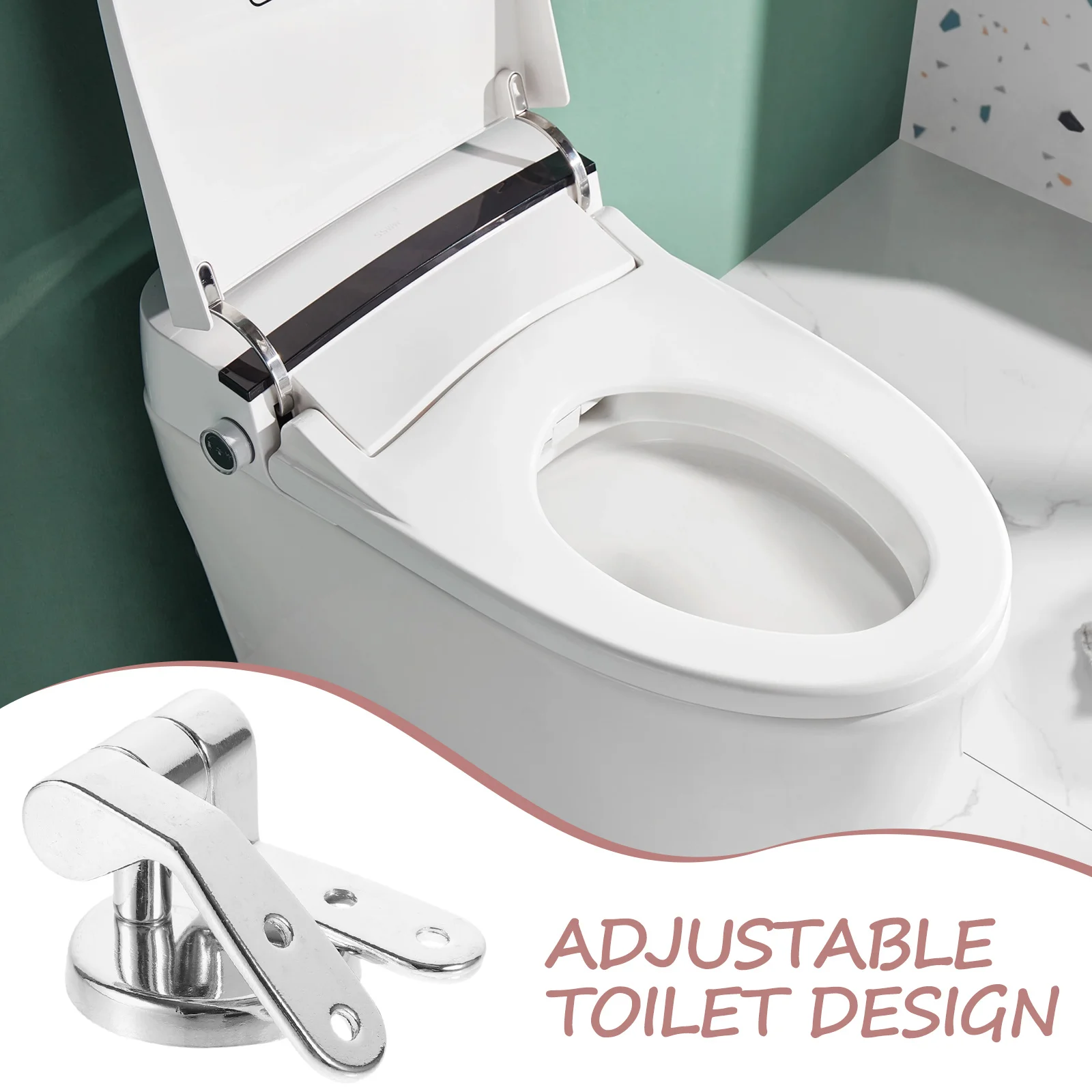 1Set Toilet Seat Hinge Adjustable Design Noise-Free Toilet Seat Fixings Replacement Bolts Fixing Nuts Adjustable Hinges
1Set Toilet Seat Hinge Adjustable Design Noise-Free Toilet Seat Fixings Replacement Bolts Fixing Nuts Adjustable Hinges