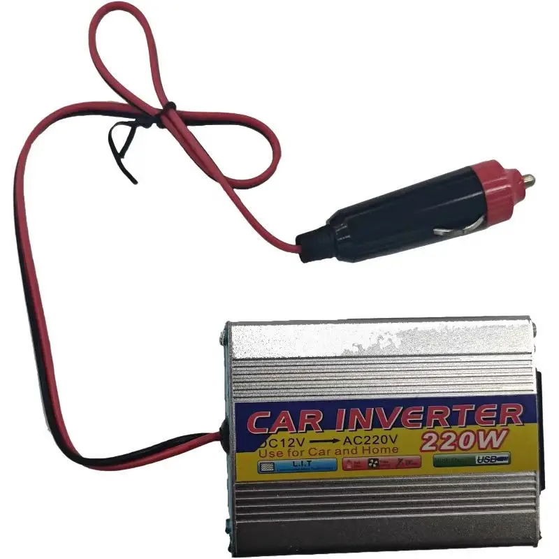 Power Inverter Car Mounted Solar Inverter USB Voltage Transformer Portable DC 12V To AC 220V Conversion USB Battery Clip
Power Inverter Car Mounted Solar Inverter USB Voltage Transformer Portable DC 12V To AC 220V Conversion USB Battery Clip