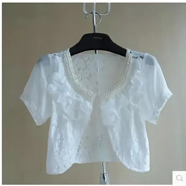 Women's Short New Summer Chiffon Cardigan Short Sleeve Shrug Keep Slim Woman Open Front Sunscreen Outerwear Cardigan A449
Women's Short New Summer Chiffon Cardigan Short Sleeve Shrug Keep Slim Woman Open Front Sunscreen Outerwear Cardigan A449