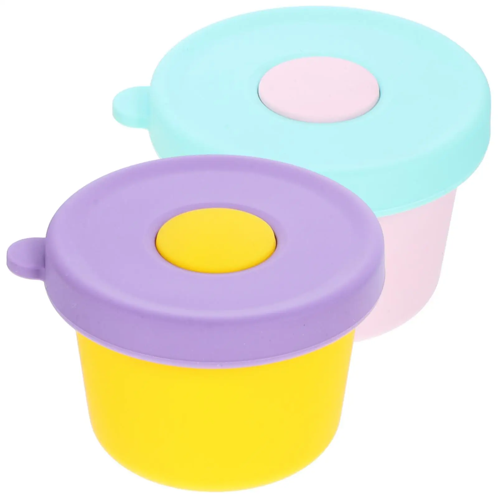2 Pcs Silicone Sauce Cup Small Salad Dressing Container to Go Cups Snack Containers with Lids Silica Gel
2 Pcs Silicone Sauce Cup Small Salad Dressing Container to Go Cups Snack Containers with Lids Silica Gel