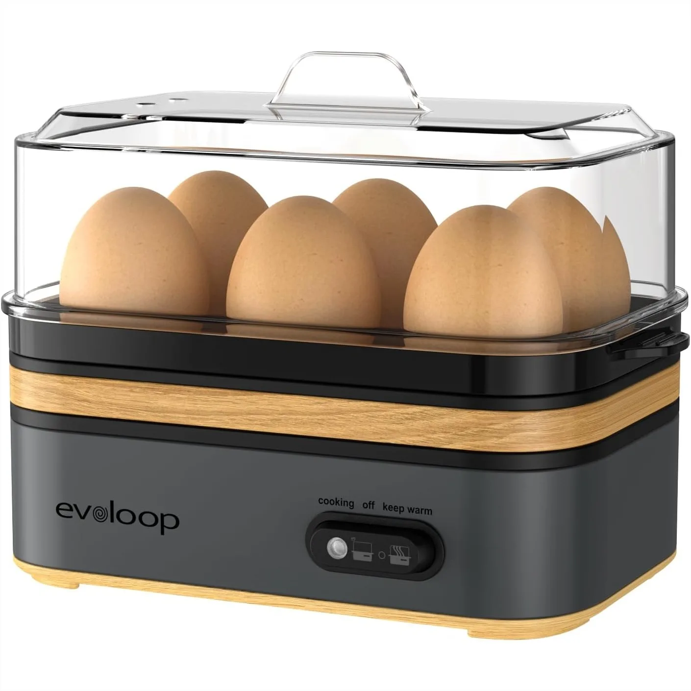 Electric Egg Cooker for 6 Eggs, Soft to Hard Boiled with Auto Shut-Off, BPA-Free and Easy to Use
Electric Egg Cooker for 6 Eggs, Soft to Hard Boiled with Auto Shut-Off, BPA-Free and Easy to Use