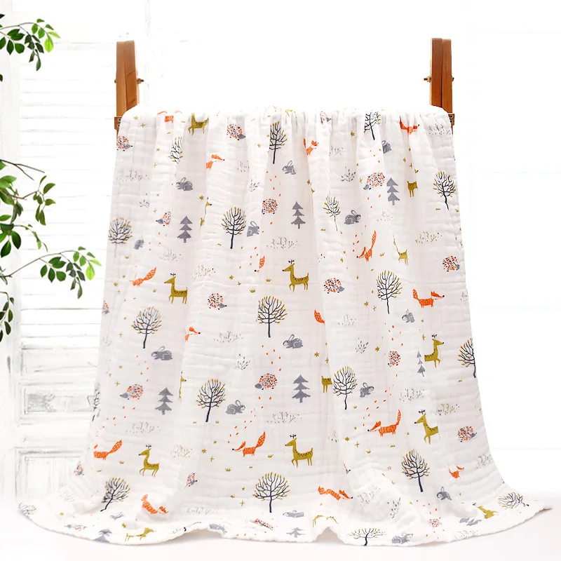 1 Pice Cotton 6-layer/4-layer Newborn Absorbent Blanket Class A Soft Gauze Bath Towel Baby Blanket All-season Use Infant Quilt
1 Pice Cotton 6-layer/4-layer Newborn Absorbent Blanket Class A Soft Gauze Bath Towel Baby Blanket All-season Use Infant Quilt