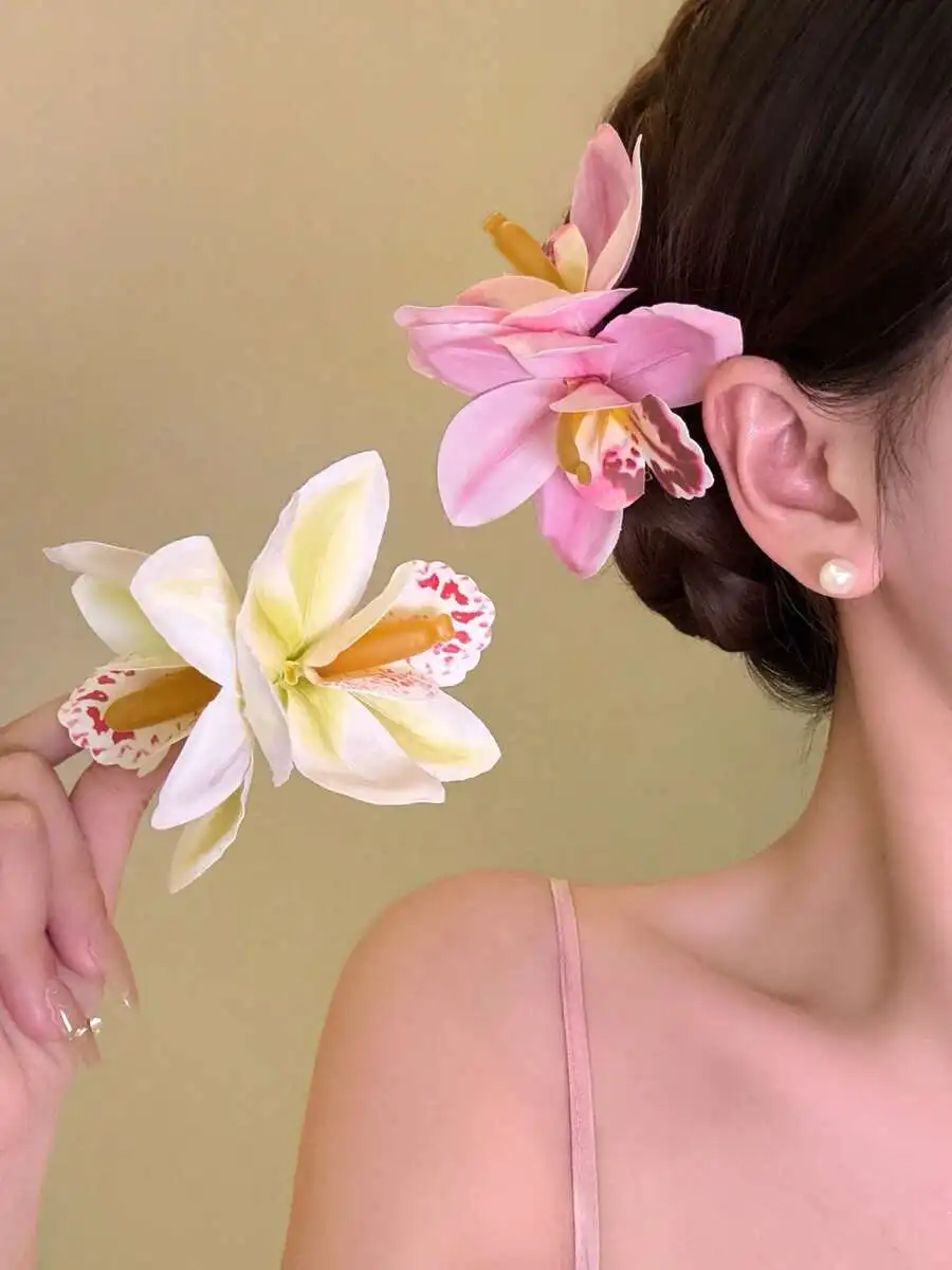 Vintage Floral Hair Clip For Women, Elegant Lily Flower Side Hairpin, High-End Bun Accessory For Daily And Holiday Use
Vintage Floral Hair Clip For Women, Elegant Lily Flower Side Hairpin, High-End Bun Accessory For Daily And Holiday Use