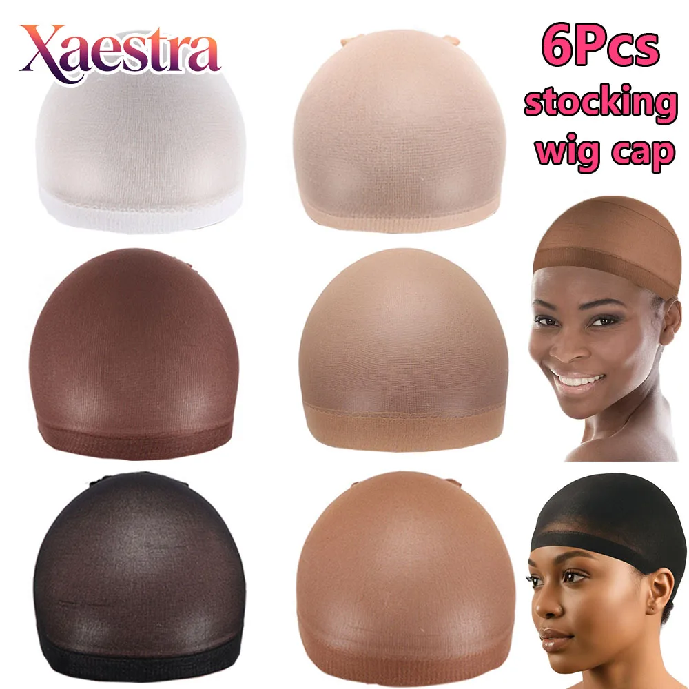 Xaestra Nylon Wig Cap Soft Hair Net Black Wig Cap For Making Wigs 6Pcs/lot Stocking Wig Cap Invisible Wig Base Cap Wig Supplies
Xaestra Nylon Wig Cap Soft Hair Net Black Wig Cap For Making Wigs 6Pcs/lot Stocking Wig Cap Invisible Wig Base Cap Wig Supplies