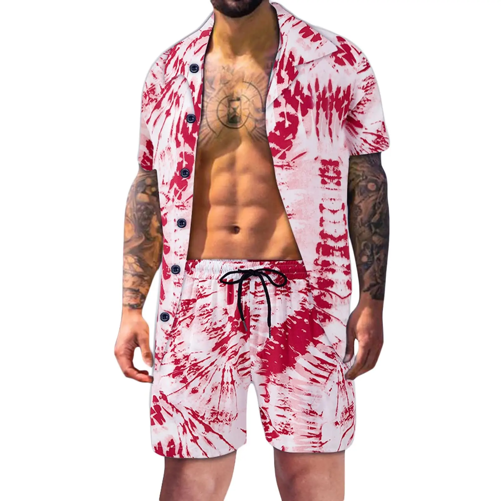 Hawaiian Shirt Fallen Leaves Print Men's Shirt And Shorts 2-Piece Set Casual Vacation Men's Shirt Set Short Sleeve Button Shirt
Hawaiian Shirt Fallen Leaves Print Men's Shirt And Shorts 2-Piece Set Casual Vacation Men's Shirt Set Short Sleeve Button Shirt