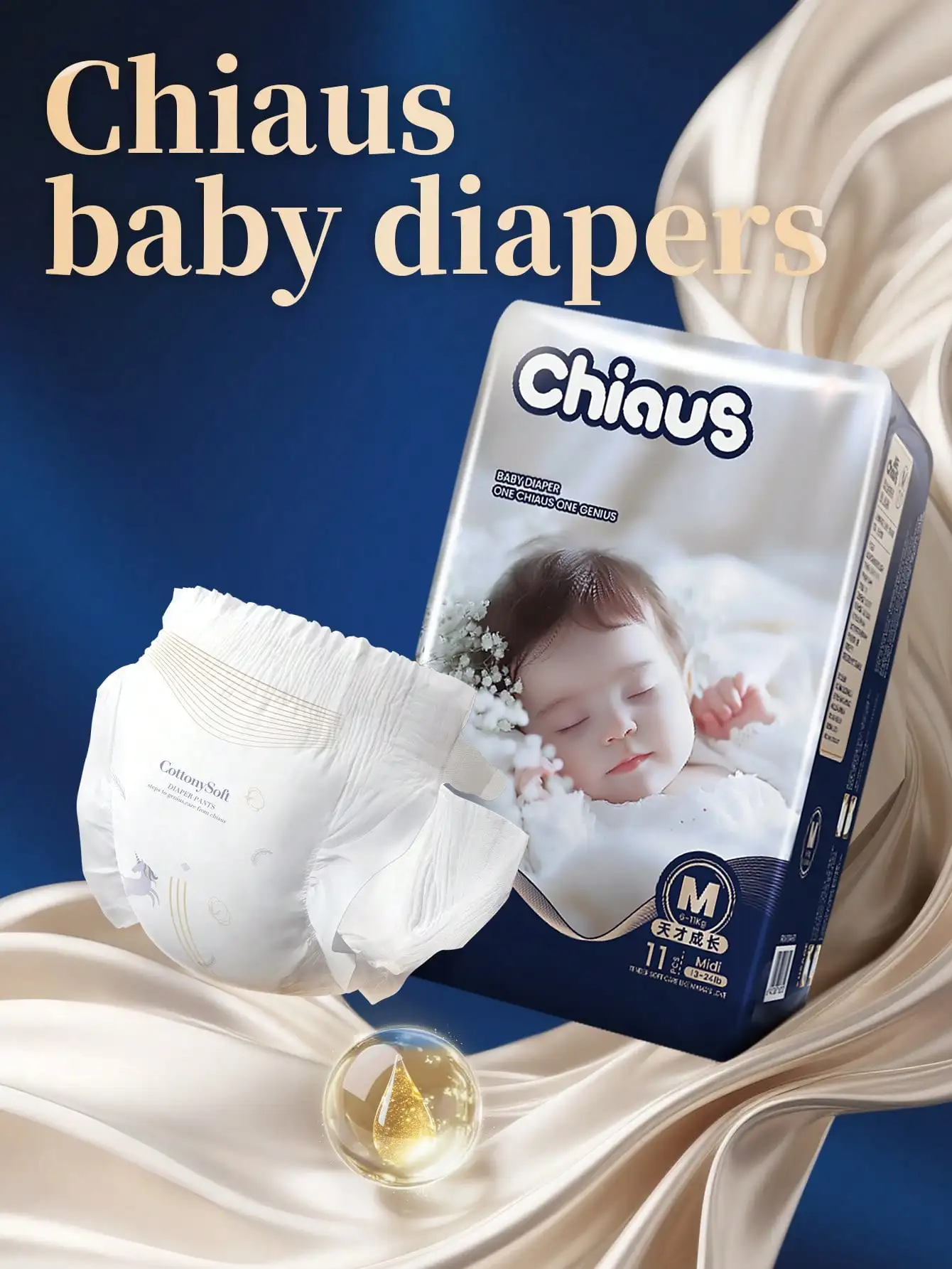 1 Pack Disposable Newborn Baby Diapers Breathable Dry Surface Multiple Sizes NB S M Fit 0-19 Lbs Ultra Absorbent Anti Leak Infant Nappies For All Day And Night Daily Baby Care
1 Pack Disposable Newborn Baby Diapers Breathable Dry Surface Multiple Sizes NB S M Fit 0-19 Lbs Ultra Absorbent Anti Leak Infant Nappies For All Day And Night Daily Baby Care