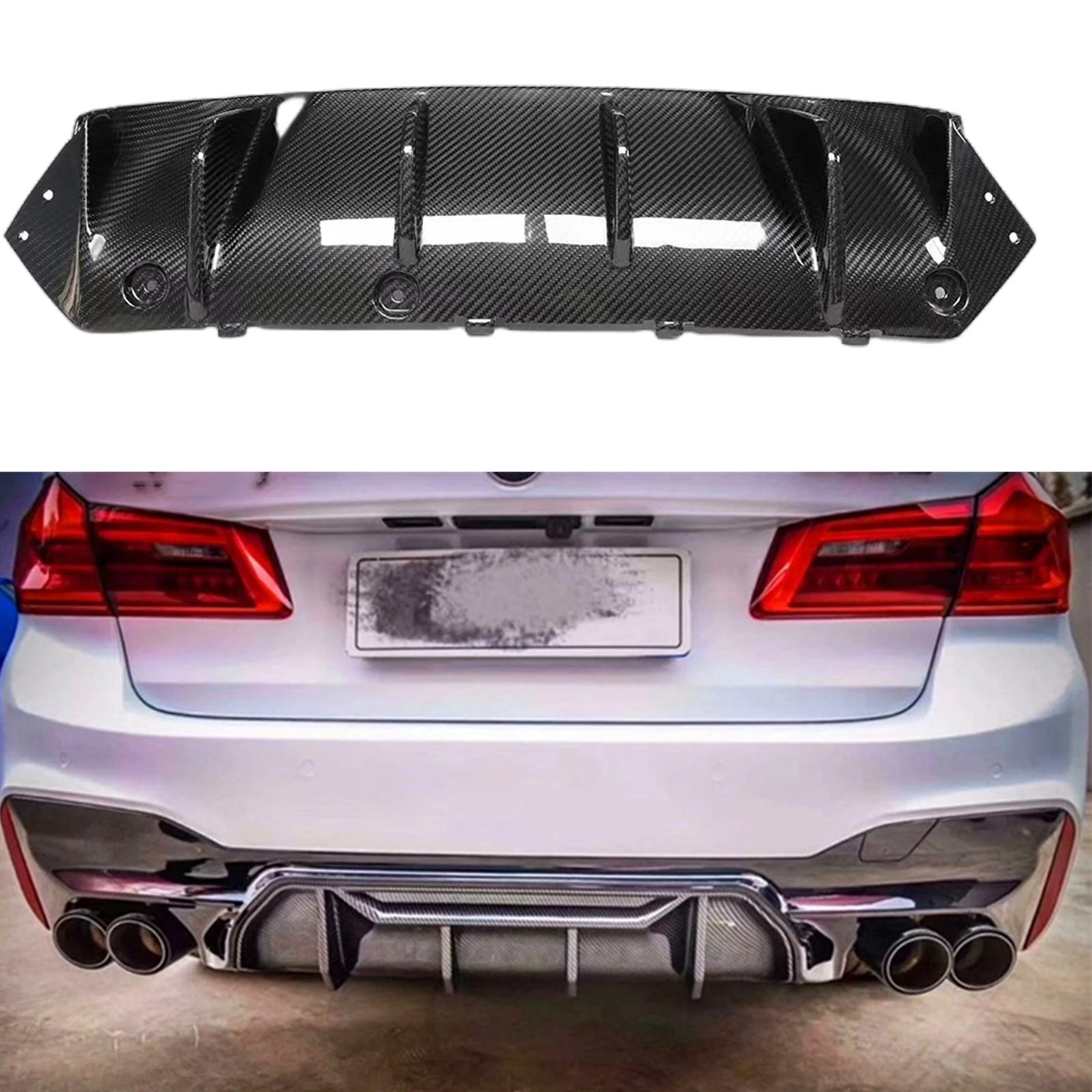For BMW F90 M5 2018-2020 Rear Bumper Diffuser Lip Real Dry Carbon Fiber Boot Tail Spoiler Splitter Protector Bracket Plate
For BMW F90 M5 2018-2020 Rear Bumper Diffuser Lip Real Dry Carbon Fiber Boot Tail Spoiler Splitter Protector Bracket Plate