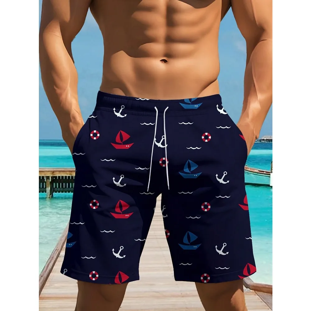 Men'S Stylish Patterned Sports Shorts With Drawstring, Perfect For Casual Outdoor ActivitiesMen'S, Boys', Men'S Plus Size, Full Size Beach Pants
Men'S Stylish Patterned Sports Shorts With Drawstring, Perfect For Casual Outdoor ActivitiesMen'S, Boys', Men'S Plus Size, Full Size Beach Pants