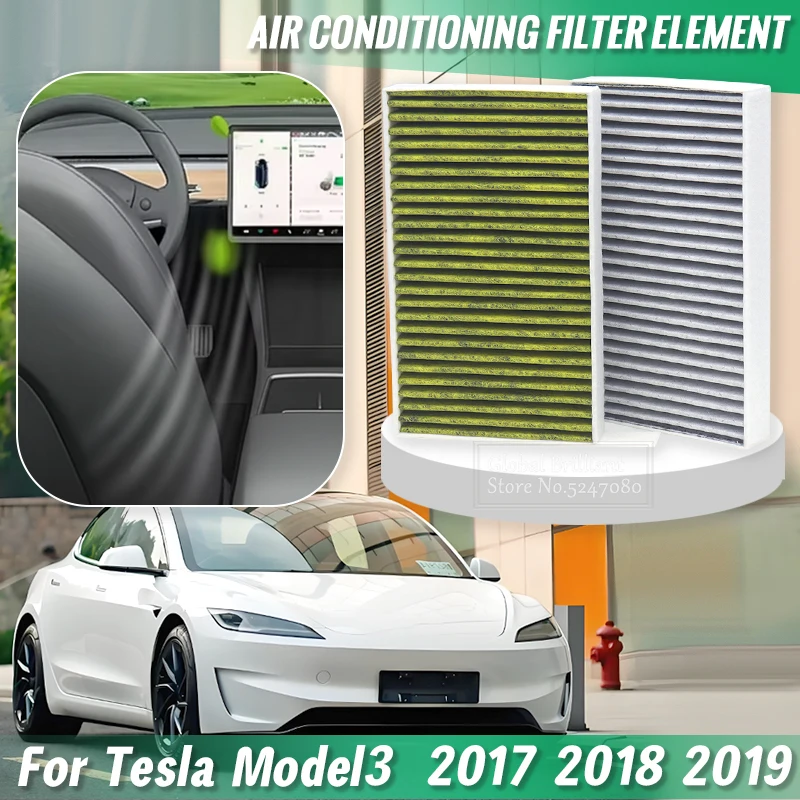 1107681-00-A 2Pcs Air Conditioner Filter For Tesla Model 3 2017 2018 2019 Car Cabin Air Filter Replacement W/ Activated Carbon
1107681-00-A 2Pcs Air Conditioner Filter For Tesla Model 3 2017 2018 2019 Car Cabin Air Filter Replacement W/ Activated Carbon