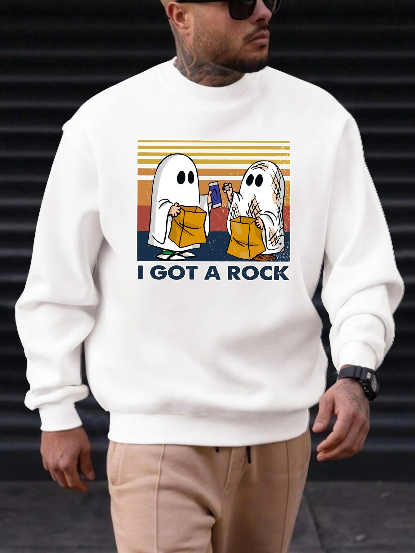 2025 New Sweatshirt For Men's I GOT A ROCK Pattern Printing Cotton Round Neck Fashion Casual High Quality Daily Top Clothing
2025 New Sweatshirt For Men's I GOT A ROCK Pattern Printing Cotton Round Neck Fashion Casual High Quality Daily Top Clothing