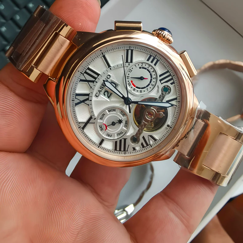 Luxury Man Watch Fashion Automatic Mechanical Men Watch Waterproof Date Week Stainless Steel Hollow Tourbillon Watches Men's
Luxury Man Watch Fashion Automatic Mechanical Men Watch Waterproof Date Week Stainless Steel Hollow Tourbillon Watches Men's