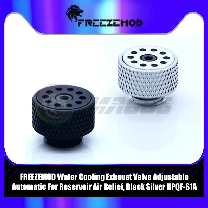 FREEZEMOD Water Cooling Exhaust Valve Adjustable Automatic For Reservoir Air Relief, Black Silver HPQF-S1A
FREEZEMOD Water Cooling Exhaust Valve Adjustable Automatic For Reservoir Air Relief, Black Silver HPQF-S1A