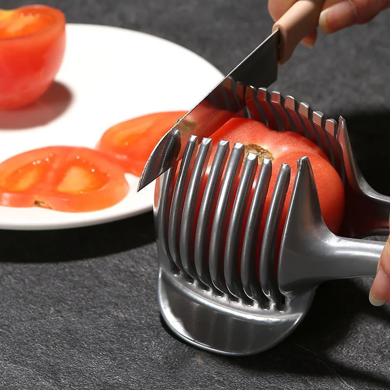 Kitchen Handheld Orange Lemon Slicer Tomato Cutting Clip Fruit Slicer Onion Slicer KitchenItem Cutter Accessorie Aluminum Alloy
Kitchen Handheld Orange Lemon Slicer Tomato Cutting Clip Fruit Slicer Onion Slicer KitchenItem Cutter Accessorie Aluminum Alloy