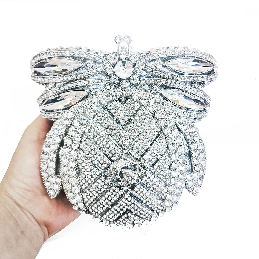 Crystal Evening Bags Animal Pattern Glitter Stone Prom Clutch Party Purse Lady Silver/Gold Bridal Handbag Bag High-End Minaudier
Crystal Evening Bags Animal Pattern Glitter Stone Prom Clutch Party Purse Lady Silver/Gold Bridal Handbag Bag High-End Minaudier