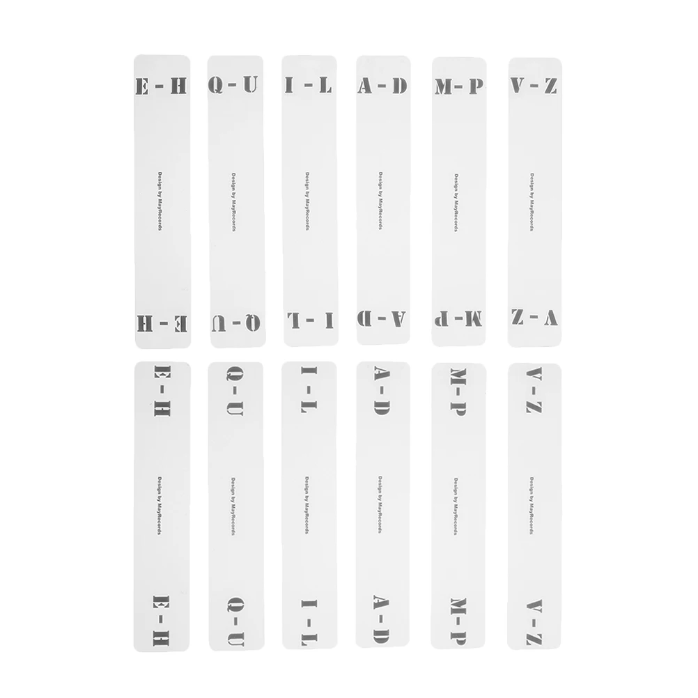12Pcs Vinyl Record Dividers Acrylic White Transparent Organizer Alphabetical Sorting Vinyl Records Storage Files
12Pcs Vinyl Record Dividers Acrylic White Transparent Organizer Alphabetical Sorting Vinyl Records Storage Files