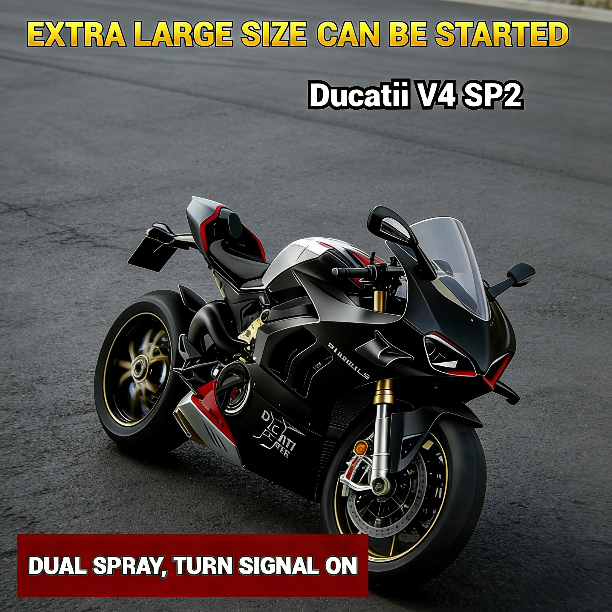 1/6 Large Size Matte Spray for Ducati V4R Racing Replica Alloy Motorcycle Model | Collector Toy & Birthday Gift for Boys
1/6 Large Size Matte Spray for Ducati V4R Racing Replica Alloy Motorcycle Model | Collector Toy & Birthday Gift for Boys