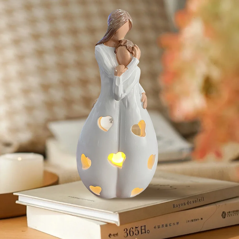 Candle Holder Statue Candlestick Holder Candle Holder Figurine Standing Mother Hugging Daughter Statue for Mothers Gifts
Candle Holder Statue Candlestick Holder Candle Holder Figurine Standing Mother Hugging Daughter Statue for Mothers Gifts