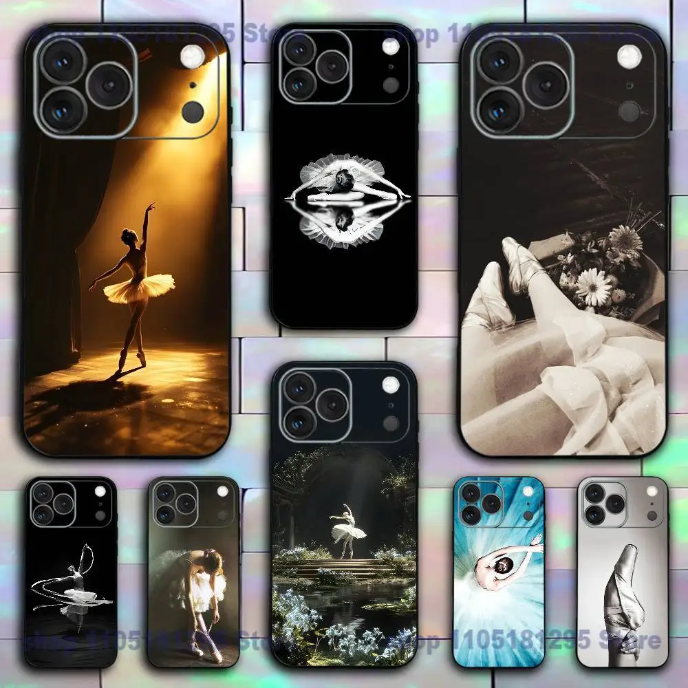 Ballerina Ballet Dancing Phone Case For iPhone 17,16,15,14,13,12,11,X,XR,XS,Plus,Mini,Pro,Max Soft black Shockproof Cover
Ballerina Ballet Dancing Phone Case For iPhone 17,16,15,14,13,12,11,X,XR,XS,Plus,Mini,Pro,Max Soft black Shockproof Cover