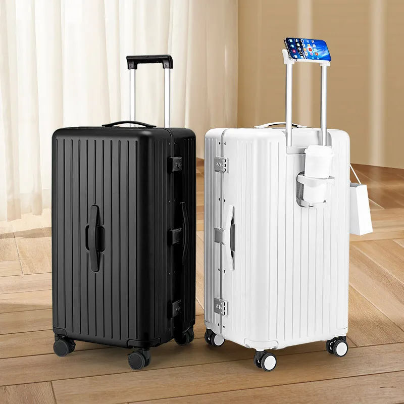 Multifunctional Trolley Luggage Bag Combination Lock Travel Trolley Case Large Capacity Aluminum frame Lightweight Suitcase
Multifunctional Trolley Luggage Bag Combination Lock Travel Trolley Case Large Capacity Aluminum frame Lightweight Suitcase