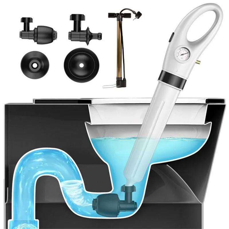 Suction High Pressure Pneumatic Pipe Dredger Unblocker Toilet Dredge Sewer Household Artifact WC Pipeline Blockage Tool
Suction High Pressure Pneumatic Pipe Dredger Unblocker Toilet Dredge Sewer Household Artifact WC Pipeline Blockage Tool