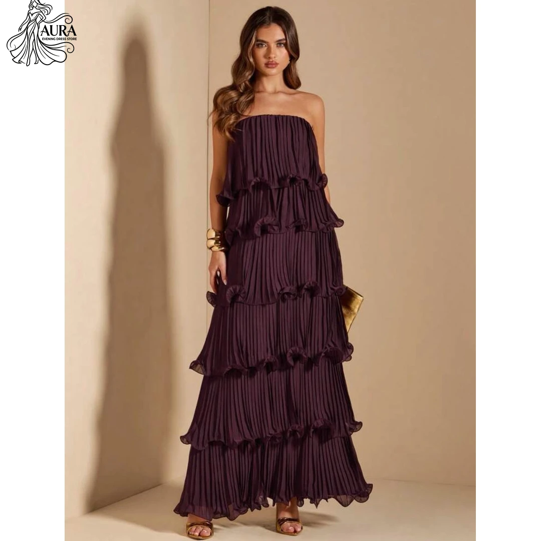 Aura Tube Top Prom Dresses Luxury Evening Dress 2026 Woman A Word Women's Wedding Party Attire Custom Made Multi-layer Elegant
Aura Tube Top Prom Dresses Luxury Evening Dress 2026 Woman A Word Women's Wedding Party Attire Custom Made Multi-layer Elegant