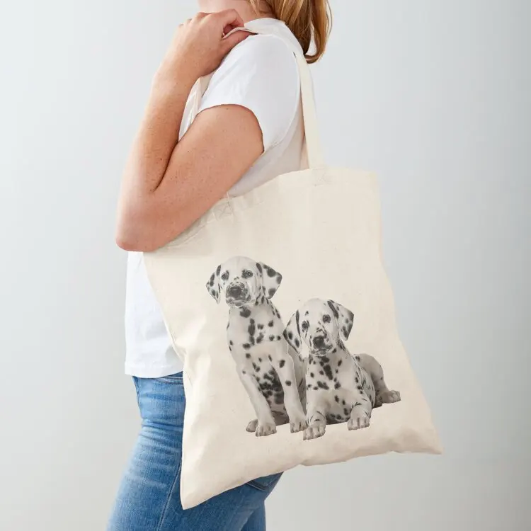 Two Cute Dalmatian puppies Tote Bag shopper bags for women Women's shopper Gift bags
Two Cute Dalmatian puppies Tote Bag shopper bags for women Women's shopper Gift bags