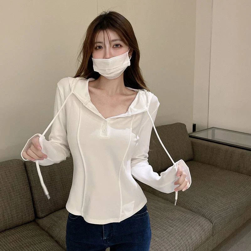 Gidyq Women Streetwear Sweatshirt Korean Casual Slim Fit Cropped Long Sleeve Tops Y2K Fashion Female All Match Hoodies New
Gidyq Women Streetwear Sweatshirt Korean Casual Slim Fit Cropped Long Sleeve Tops Y2K Fashion Female All Match Hoodies New