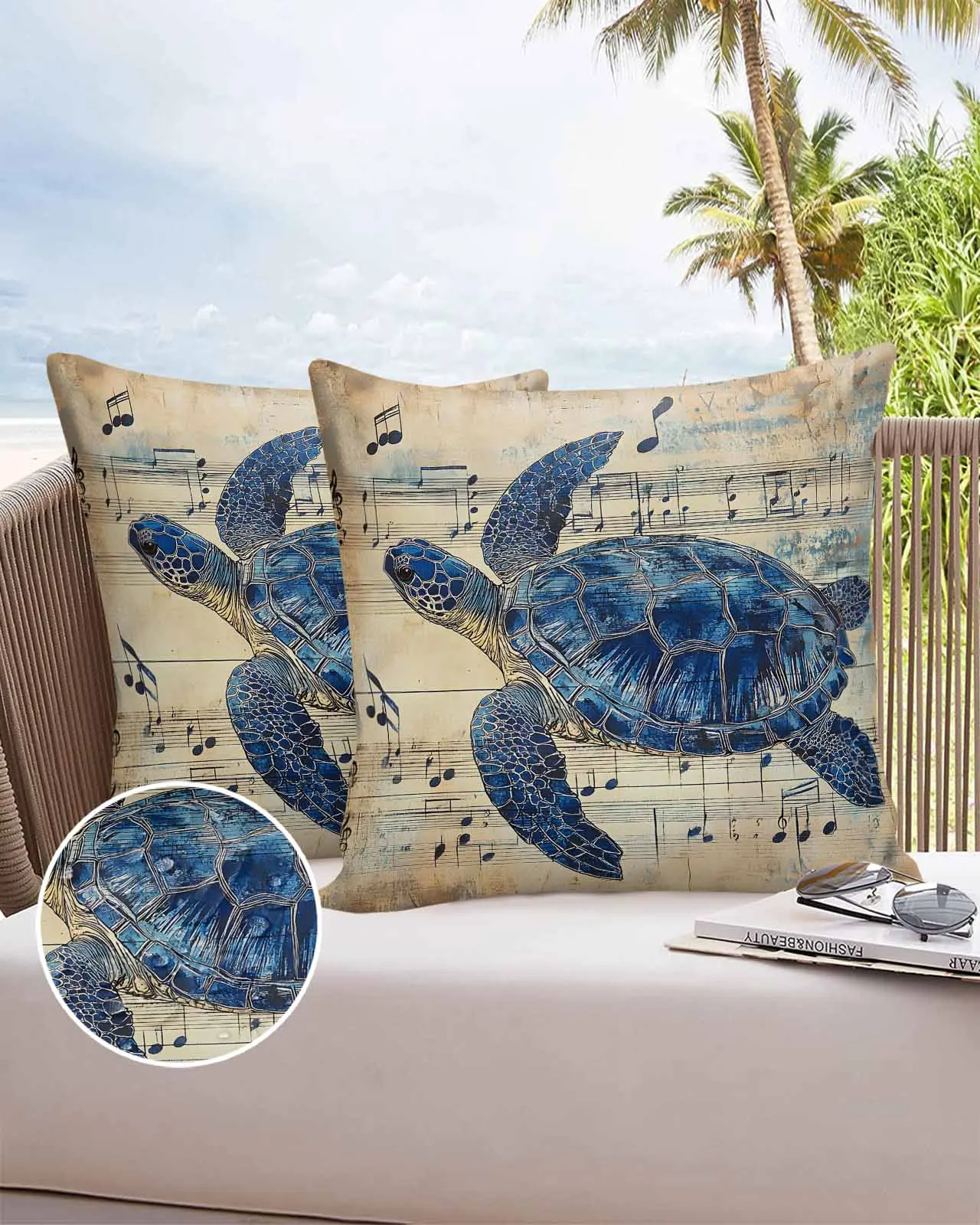 Turtle Sheet Music 2/4PCS Outdoor All-Season Smooth Waterproof Pillow Cover for Pillow Case Protector
Turtle Sheet Music 2/4PCS Outdoor All-Season Smooth Waterproof Pillow Cover for Pillow Case Protector