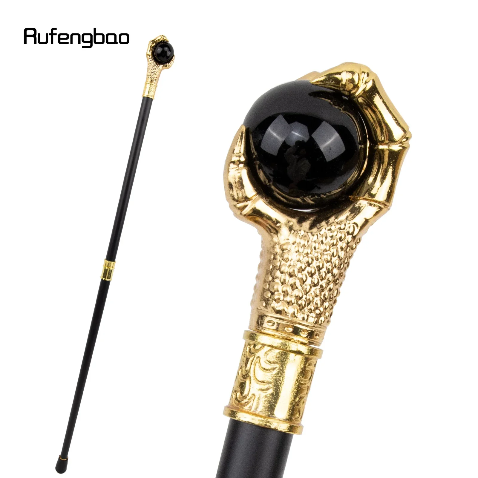 Dragon Claw Grasp Black Glass Ball Golden Walking Cane Fashion Decorative Walking Stick Cosplay Cane Knob Crosier 93cm
Dragon Claw Grasp Black Glass Ball Golden Walking Cane Fashion Decorative Walking Stick Cosplay Cane Knob Crosier 93cm