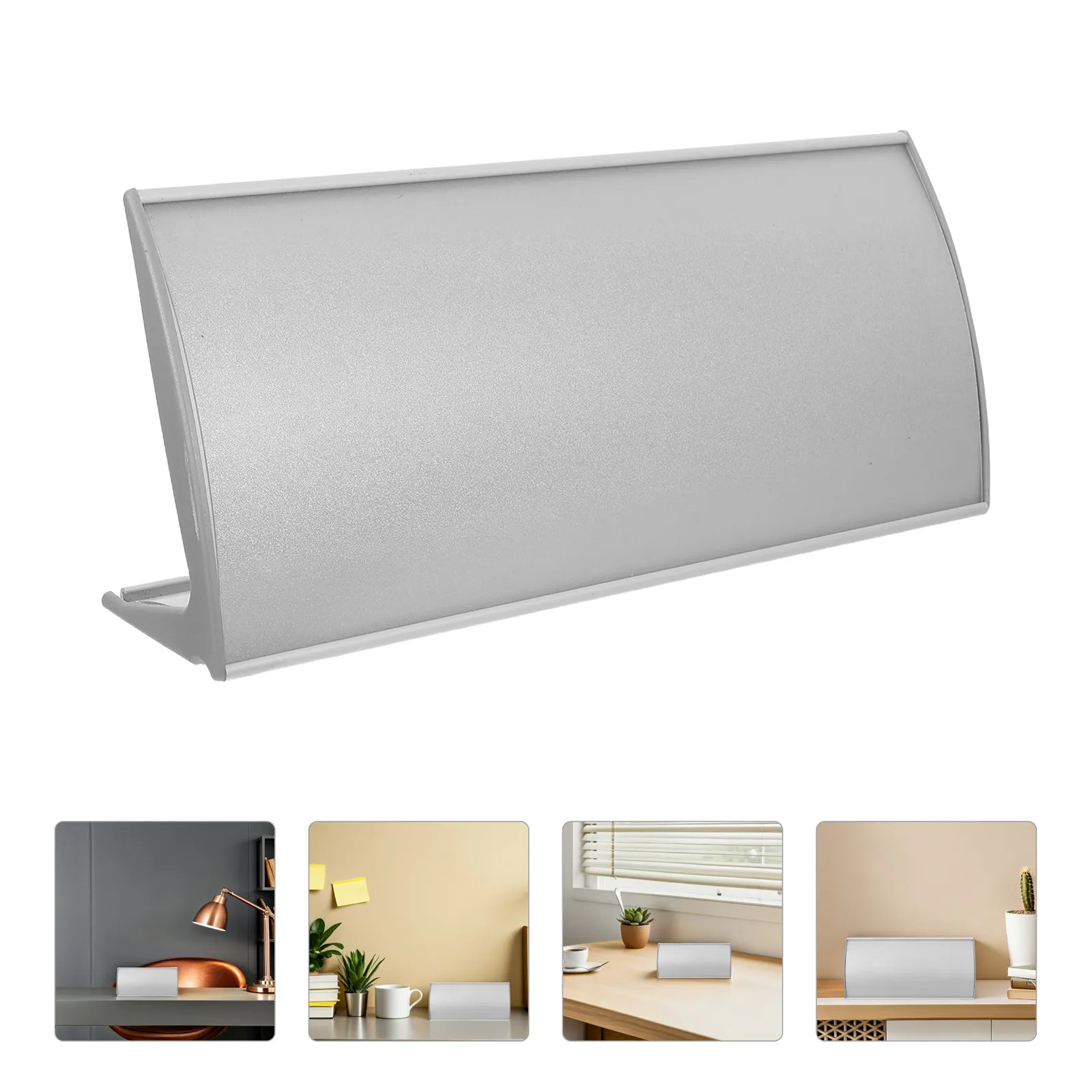 Aluminum Alloy Nameplate Desk Holder Curved L Shape 24x11.2cm Office Desk Name Plate Holder Conference Room Business Staff
Aluminum Alloy Nameplate Desk Holder Curved L Shape 24x11.2cm Office Desk Name Plate Holder Conference Room Business Staff