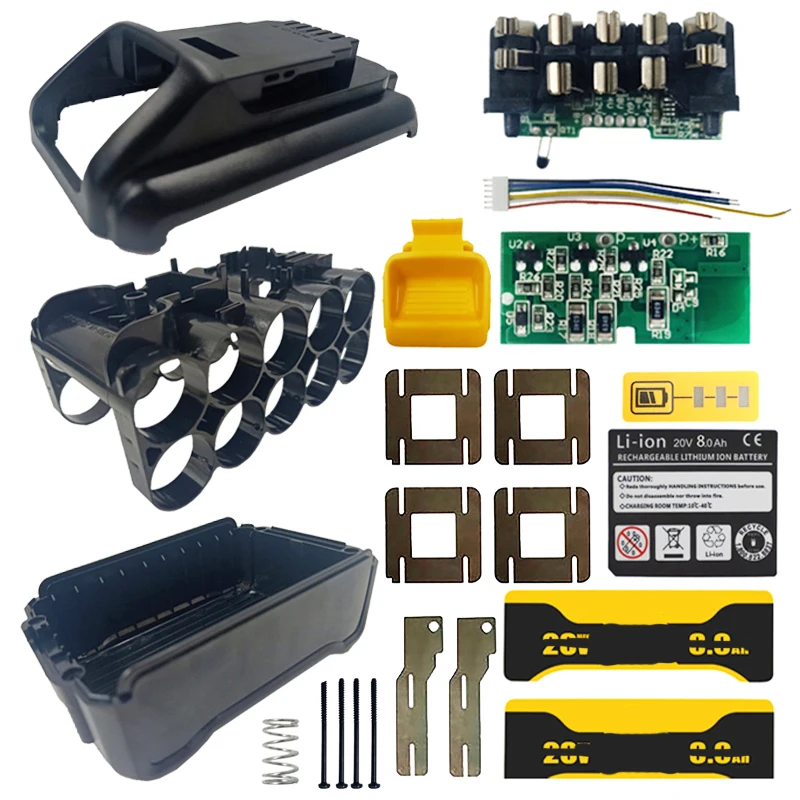 10*21700 DCB200 литий-ионный аккумулятор пластиковый корпус PCB защита от зарядки печатная плата коробка для Dewalt 18 В 20 В 8 Ач литиевый инструмент
10*21700 DCB200 литий-ионный аккумулятор пластиковый корпус PCB защита от зарядки печатная плата коробка для Dewalt 18 В 20 В 8 Ач литиевый инструмент