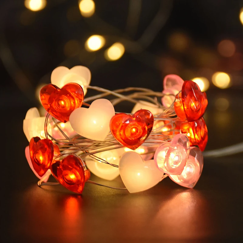 2M 20LED Red Heart Light String for Valentine's Day Gift Indoor Wedding Party Holiday Decoration Love Heart Fairy Lights Garland
2M 20LED Red Heart Light String for Valentine's Day Gift Indoor Wedding Party Holiday Decoration Love Heart Fairy Lights Garland