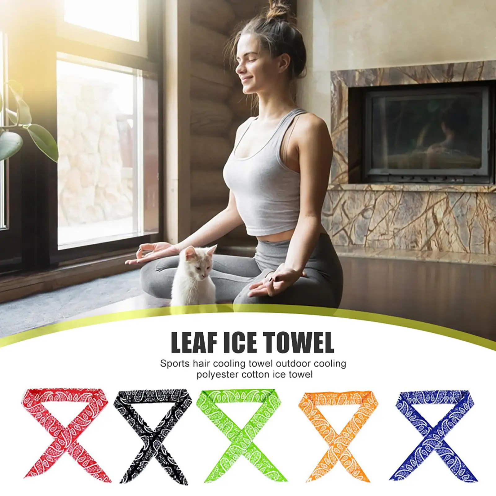 5 Pcs Cool Scarf Neck Wrap Reusable Ice Scarf Instant Cooling Chill Ice Sports Towel Wristband for Yoga Workout Backpacking
5 Pcs Cool Scarf Neck Wrap Reusable Ice Scarf Instant Cooling Chill Ice Sports Towel Wristband for Yoga Workout Backpacking