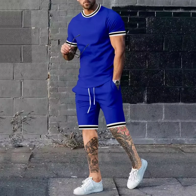 Summer Men Short Sleeve T-Shirt Set Pure Color 3D Digital Printing Men's round Neck Kid T-Shirt Set Casual Wear Men Tracksuit
Summer Men Short Sleeve T-Shirt Set Pure Color 3D Digital Printing Men's round Neck Kid T-Shirt Set Casual Wear Men Tracksuit