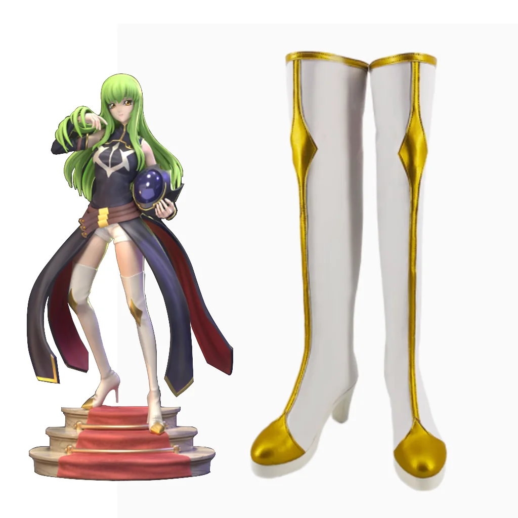 Обувь для косплея аниме Code Geass C.C. Белые туфли на высоком каблуке для косплея, женские ботинки Comic Con, аксессуары на Хэллоуин
Обувь для косплея аниме Code Geass C.C. Белые туфли на высоком каблуке для косплея, женские ботинки Comic Con, аксессуары на Хэллоуин