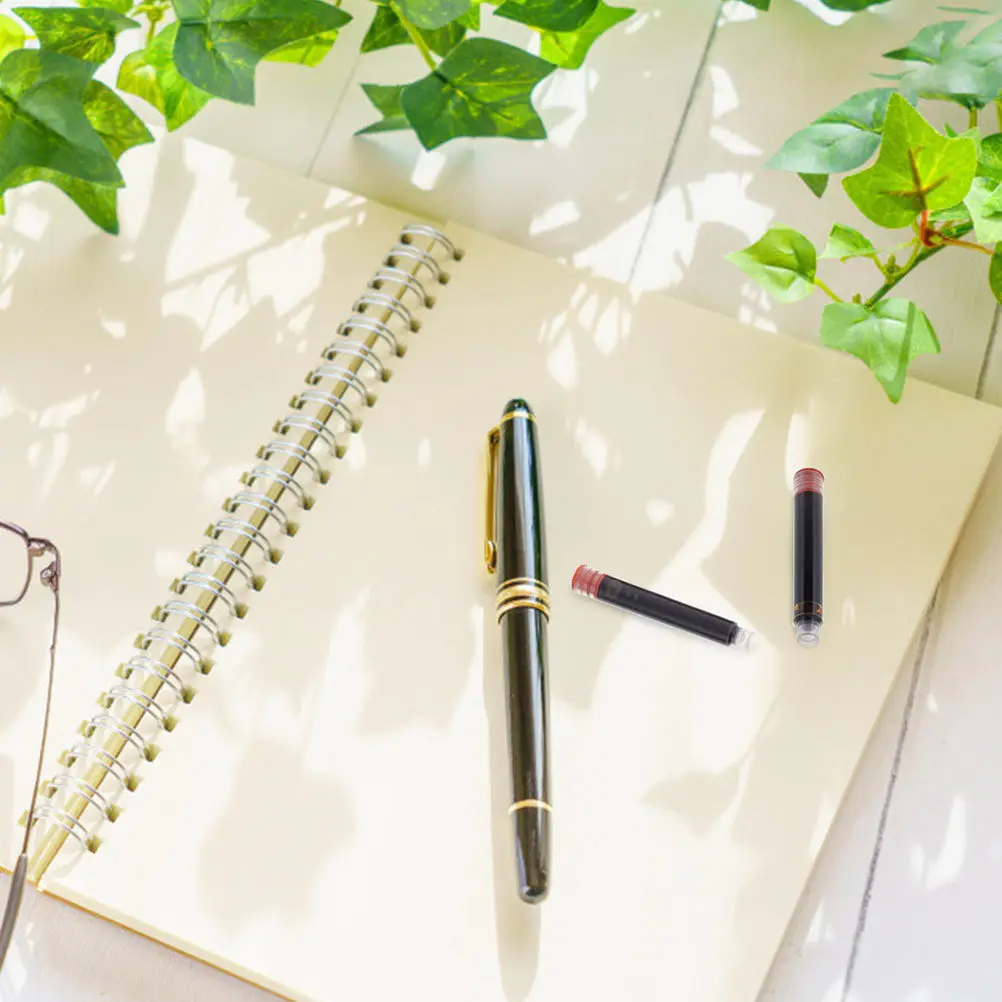 100Pcs Premium Fountain Pen Ink Refills Compatible with Most Fountain Pens Ideal for Students Artists Writers Journaling
100Pcs Premium Fountain Pen Ink Refills Compatible with Most Fountain Pens Ideal for Students Artists Writers Journaling