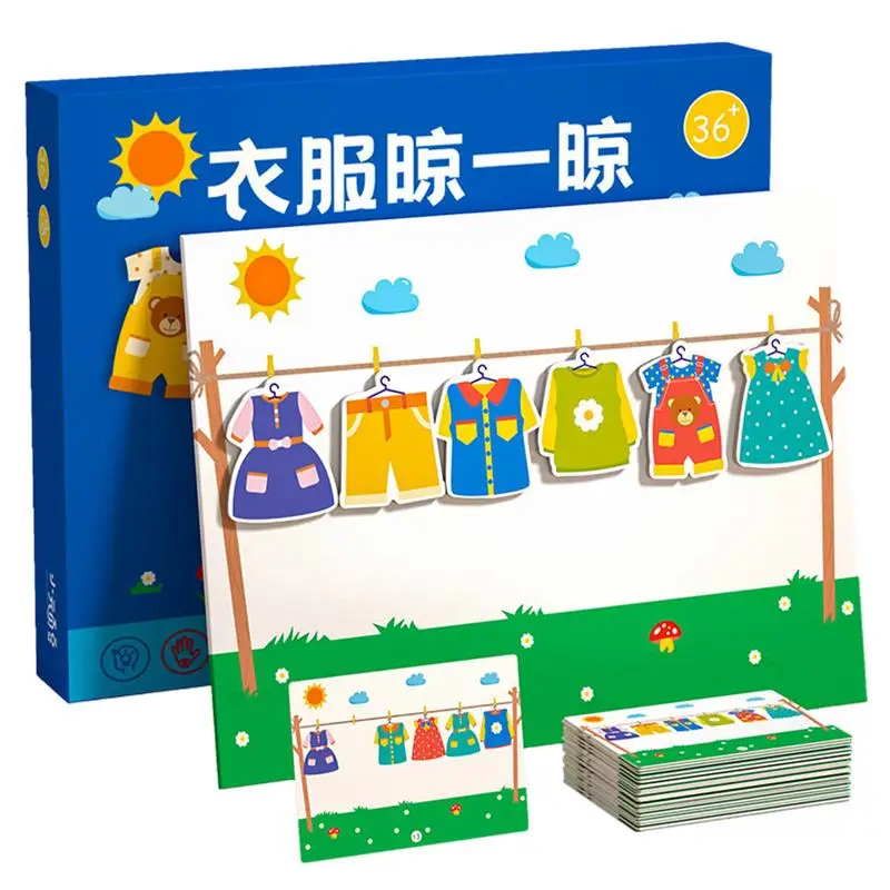 Sorting Toys Logical Game For Kindergarten Teaching Toddler Concentration Training For Education Magnetic Clothes Drying Game
Sorting Toys Logical Game For Kindergarten Teaching Toddler Concentration Training For Education Magnetic Clothes Drying Game
