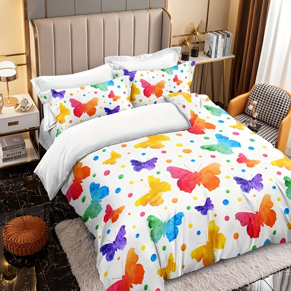 Butterfly Duvet Cover Twin Size Watercolor Bedding Set Butterfly Comforter for Girls Kids Teens 2 Pillowcases
Butterfly Duvet Cover Twin Size Watercolor Bedding Set Butterfly Comforter for Girls Kids Teens 2 Pillowcases