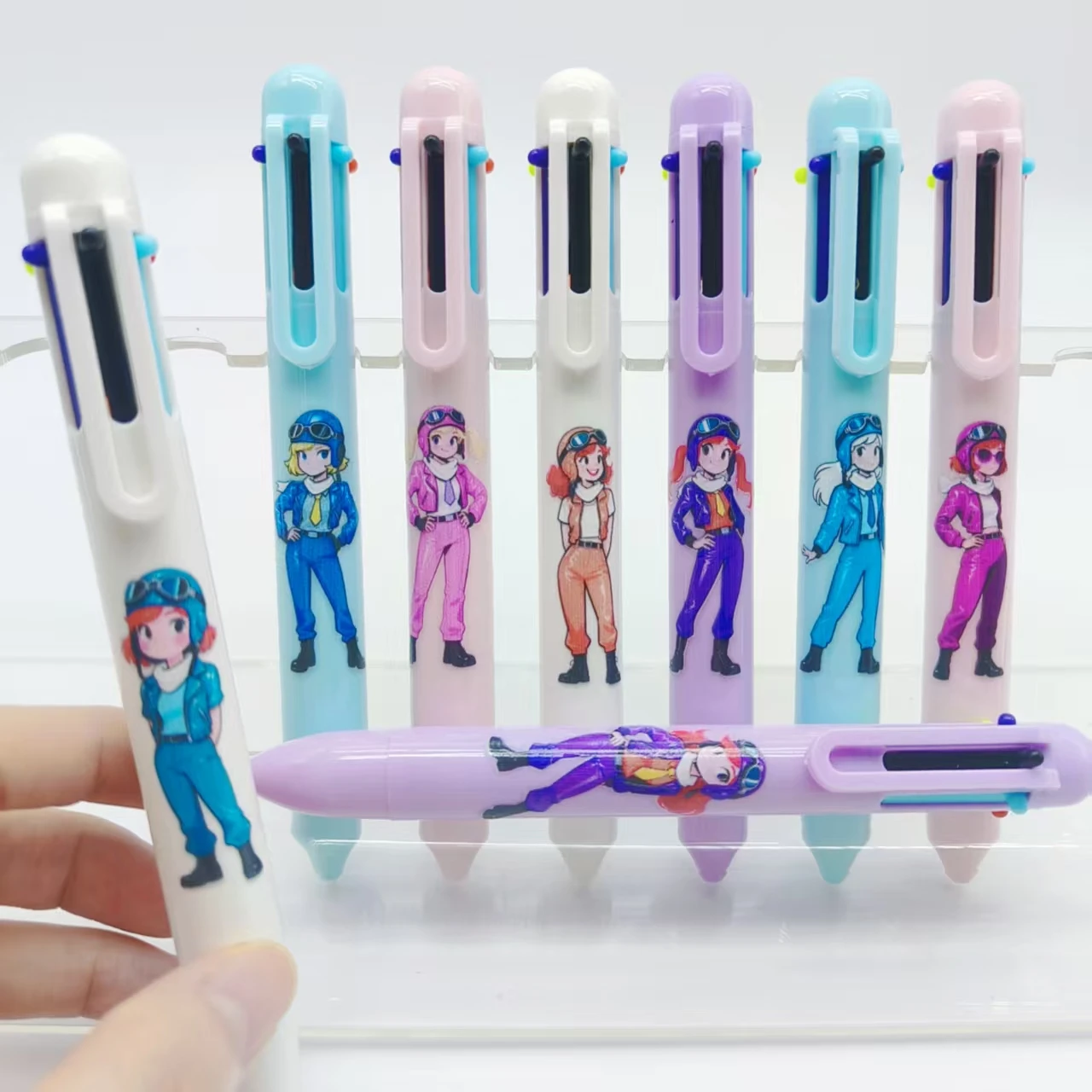 3 шт./5 шт. крутая шариковая ручка с женским пилотом, цветная серия, многоцветная ручка 6-в-1
3 шт./5 шт. крутая шариковая ручка с женским пилотом, цветная серия, многоцветная ручка 6-в-1