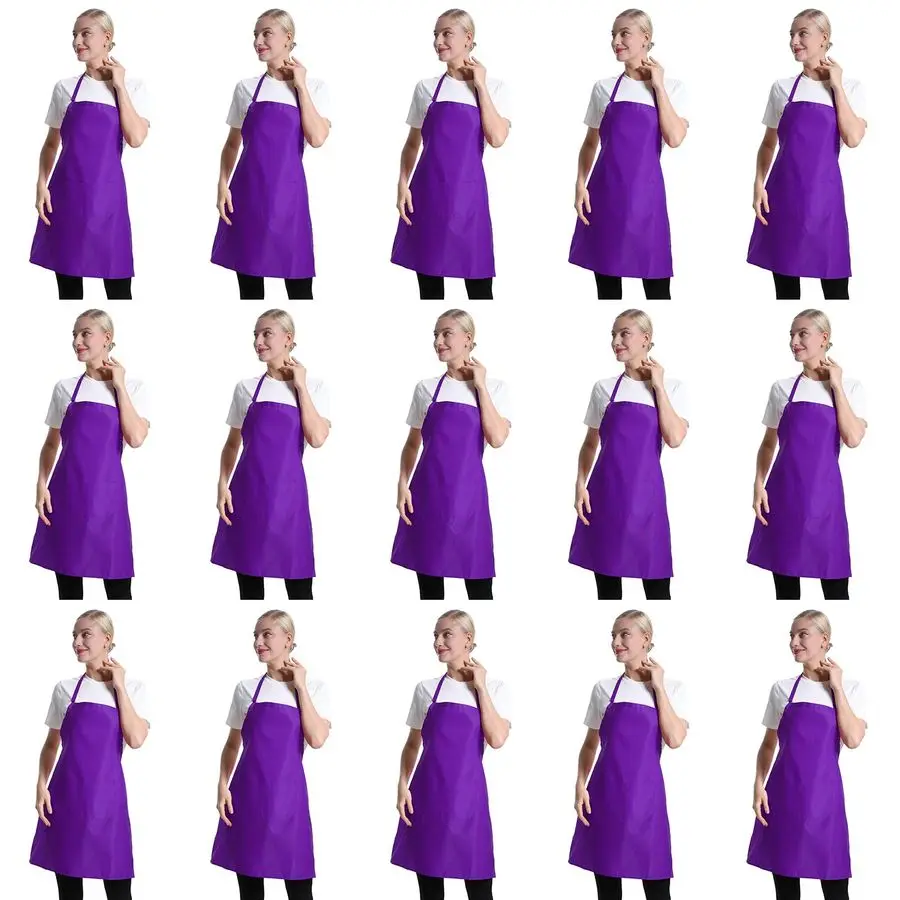 Color Plain Bib Aprons Bulk for Women Men AdultUnisex Aprons with 2 Front Pockets,Size24 X28 Kitchen Cooking Server Painting Apr
Color Plain Bib Aprons Bulk for Women Men AdultUnisex Aprons with 2 Front Pockets,Size24 X28 Kitchen Cooking Server Painting Apr
